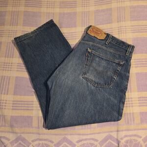 Vintage 90s Levis 501-0115 Mens Blue Jean Denim Pants Size 41 x 28 Tagged 42x30